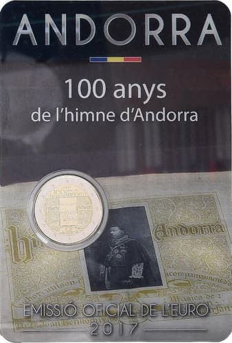 100 years of the anthem of Andorra BU • Blister