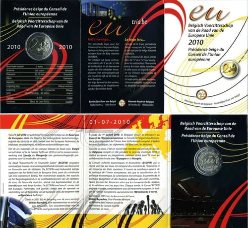 Belgian Presidency of the Council of the European Union in 2010 BU • Blister