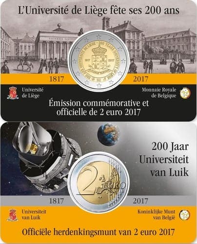 200th anniversary of the University of Liège UNC • Card