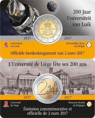 200th anniversary of the University of Liège UNC • Card