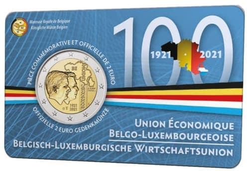 The 100th anniversary of the constitution of the Belgium-Luxembourg Economic Union (BLEU) UNC • Card