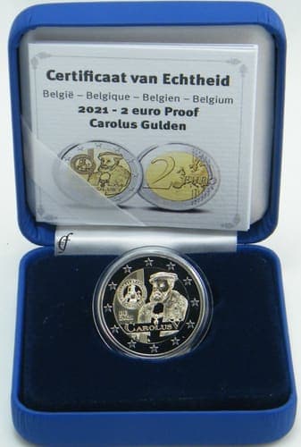 The 500th anniversary of the appearance of the ordinance of the second period of coin issuance during the reign of Charles V Proof • Box