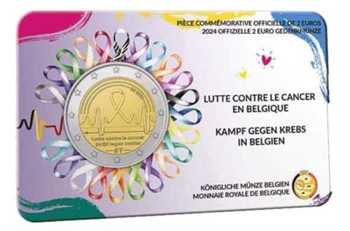 Fight against cancer in Belgium UNC • Card