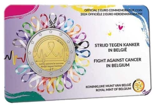 Fight against cancer in Belgium UNC • Card