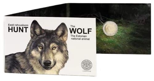 The Estonian national animal – the wolf BU • Card