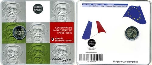 100th anniversary of the birth of Abbé Pierre, famous in France as protector of the poor BU • Blister