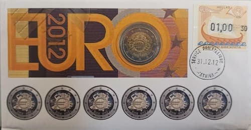 Ten years of the euro UNC • Letter