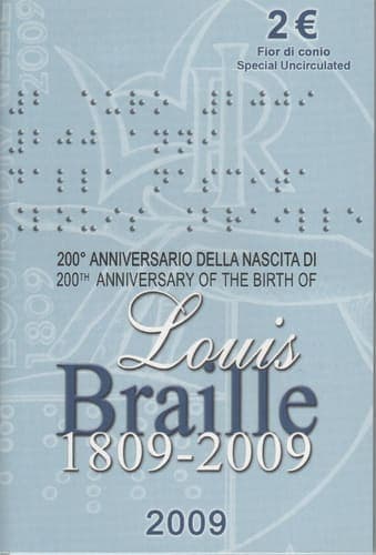 200th anniversary of Louis Braille’s birth BU • Blister