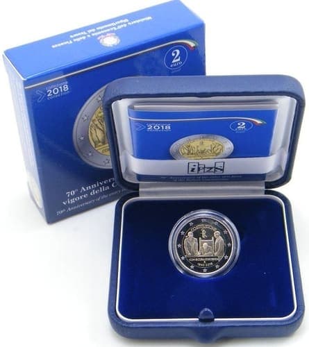 The 70th Anniversary of the Coming into Force of the Italian Constitution Proof • Box