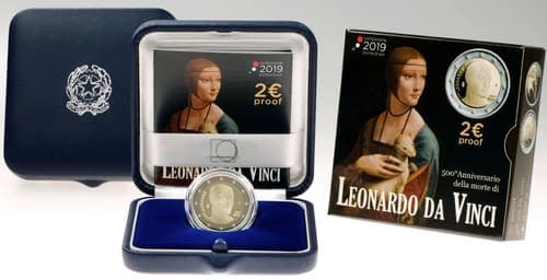 The 500th anniversary of the death of Leonardo da Vinci Proof • Box