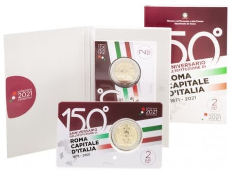 150th Anniversary of the institution of Rome Capital of Italy BU • Card