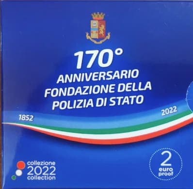 170th Anniversary of the foundation of the Italian National Police Proof • Box