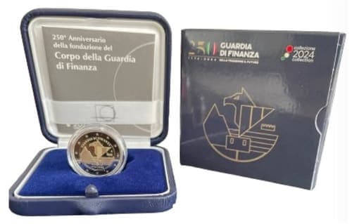 The 250th anniversary of the foundation of the Guardia di Finanza
          Corps Proof • Box