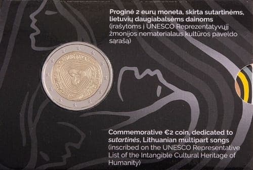 Sutartinės (Lithuanian multipart songs — inscribed on the Unesco Representative List of the Intangible Cultural Heritage of Humanity) BU • Card