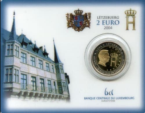 Effigy and monogram of Grand-Duke Henri BU • Card