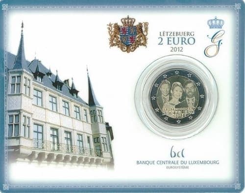 Wedding of Prince Guillaume, Hereditary Grand-Duke, with Countess Stéphanie de Lannoy BU • Card