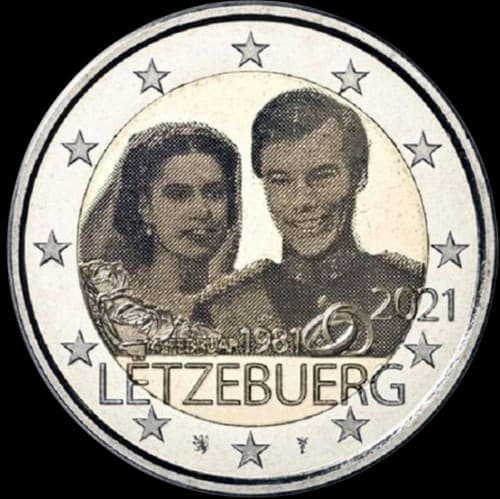 The 40th anniversary of the marriage of Grand Duke Henri UNC • Loose