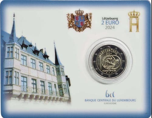 The 100th anniversary of the signature by the Grand Duchess
          Charlotte of the Grand Ducal decree concerning the issuance of the divisional currency in nickel, commonly
          called ‘Feierstéppler’ BU • Card