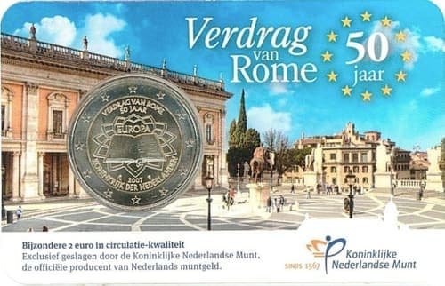 50th anniversary of the Treaty of Rome UNC • Card