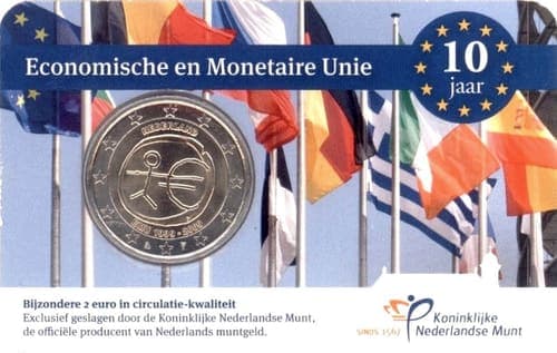 10th anniversary of Economic and Monetary Union UNC • Card