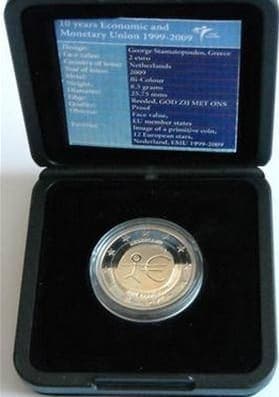 10th anniversary of Economic and Monetary Union Proof • Box