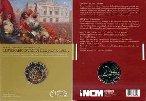 100th anniversary of the Portuguese Republic BU • Card