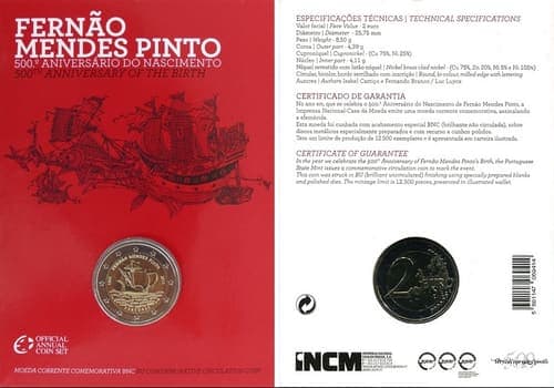 500th anniversary of Fernão Mendes Pinto’s birth BU • Card