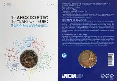 Ten years of the euro BU • Card