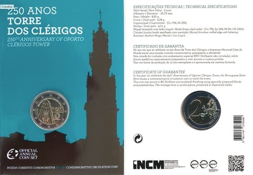 The 250th anniversary of the construction of ‘Torre dos Clérigos’ BU • Card