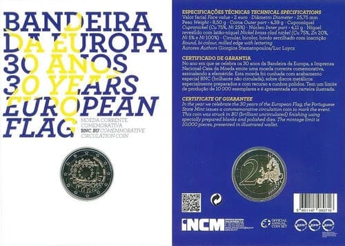 The 30th anniversary of the EU flag BU • Card