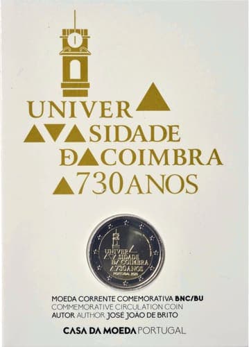 730th anniversary of the University of Coimbra BU • Card