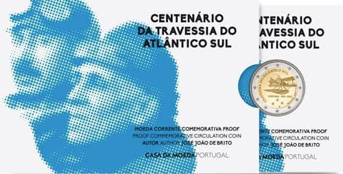 The 100th anniversary of the crossing the South Atlantic Ocean by air, achieved in 1922 by Gago Coutinho and Sacadura Cabral Proof • Card