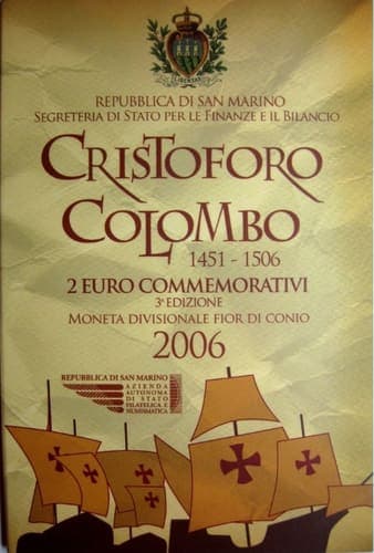 500th anniversary of Christopher Columbus' death BU • Blister