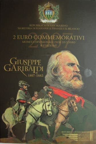 Bicentenary of the birth of Giuseppe Garibaldi BU • Blister