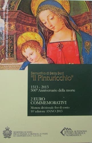 500th anniversary of the death of the Italian painter Pinturicchio BU • Blister