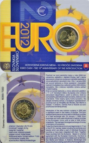 Ten years of the euro BU • Card