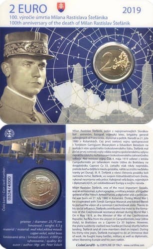 The 100th anniversary of the death of Milan Rastislav Štefánik BU • Card