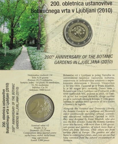 200th anniversary of the Botanical Garden in Ljubljana Proof • Card
