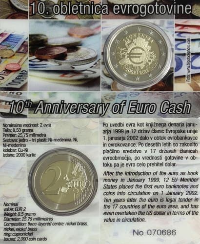Ten years of the euro Proof • Card