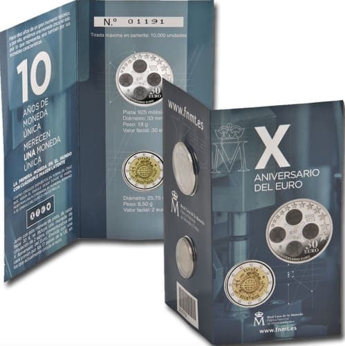 Ten years of the euro BU • Folder