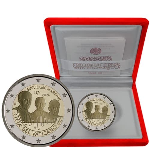 The 150th anniversary of the birth of Guglielmo
          Marconi Proof • Box