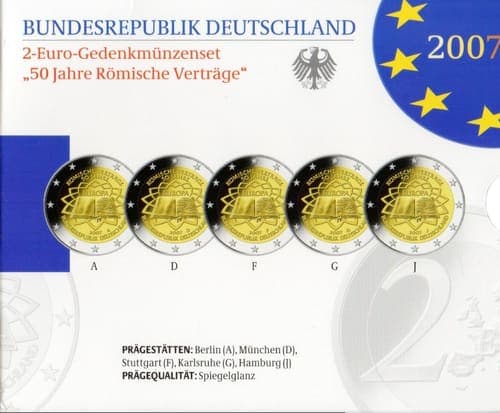 50th anniversary of the Treaty of Rome CCS • Proof • Folder