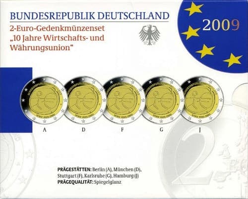 10th anniversary of Economic and Monetary Union CCS • Proof • Folder