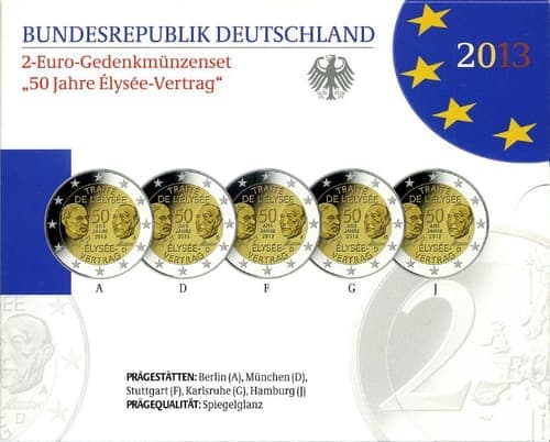 50th anniversary of the signing of the Élysée Treaty CCS • Proof • Folder