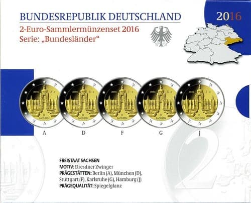 Saxony (Federal States series) CCS • Proof • Folder
