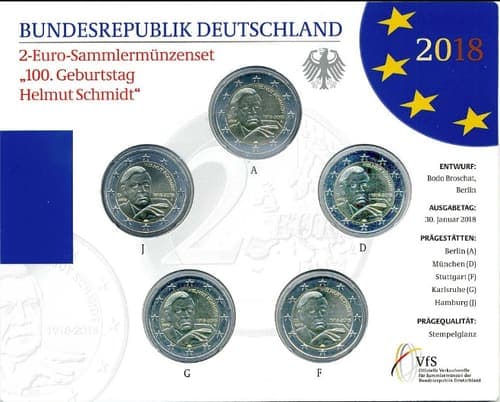 The 100th birthday anniversary of the great German statesman and Chancellor Helmut Schmidt (1918-2015) CCS • BU • Folder