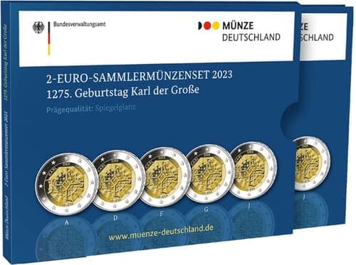 The 1275th anniversary of the birth of Charlemagne (748–814), King of the Franks and Holy Roman Emperor CCS • Proof • Folder