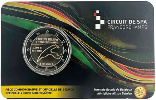 Motor-racing circuit of Spa-Francorchamps in Belgium BU • Card