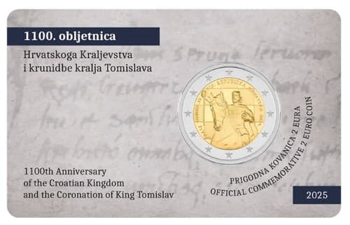 The 1100th anniversary of the Croatian Kingdom and coronation of King Tomislav BU • Card