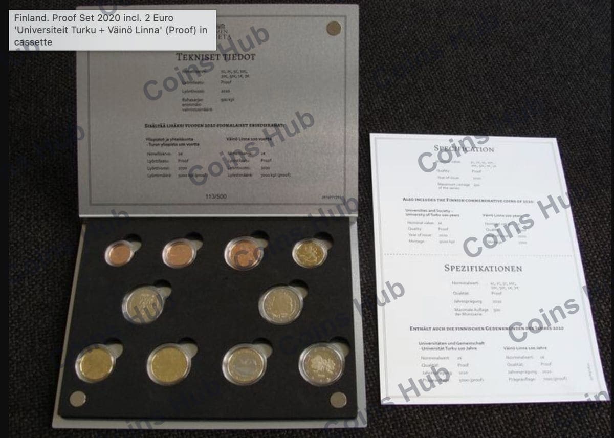 Annual set with €2 commemoratives